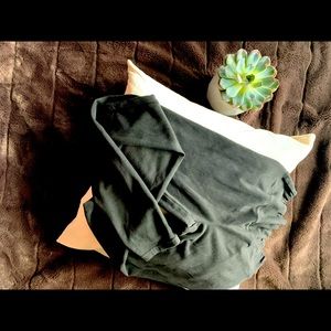 Suede Aritzia leggings